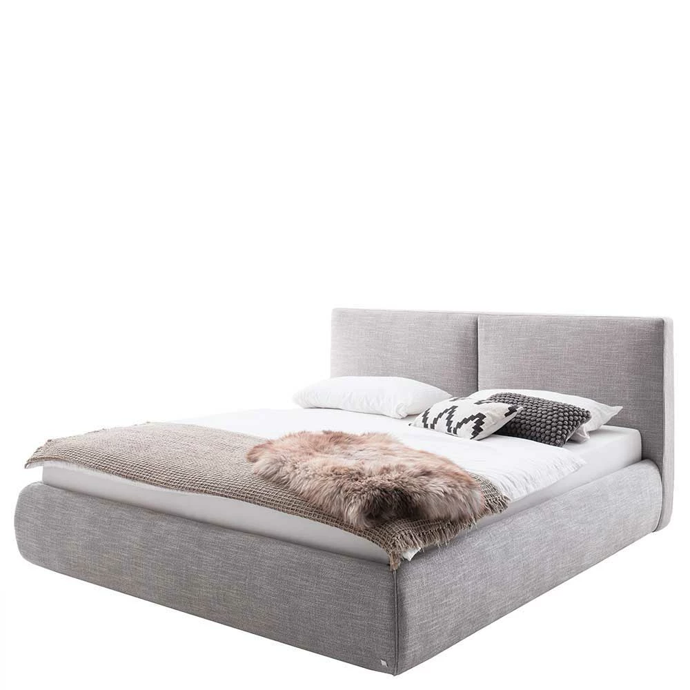180x200 Bettkasten Doppelbett In Hellgrau - Tanky