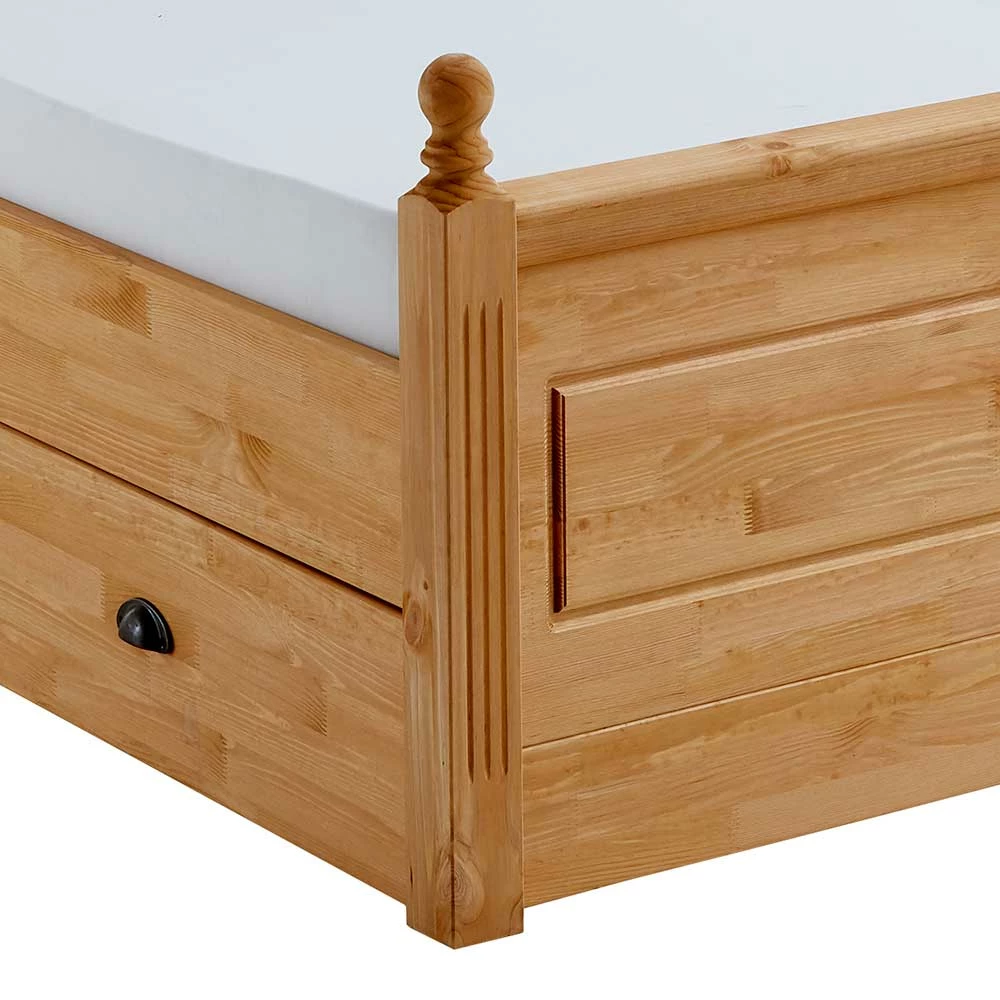 180x200 Landhaus Bett Mit Stauraum - Ulderan – Bild 4