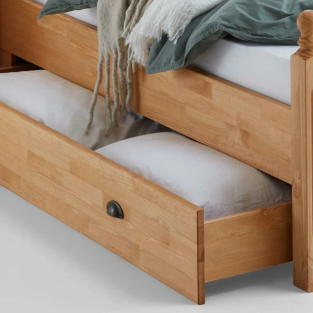 180x200 Landhaus Bett Mit Stauraum - Ulderan – Bild 5