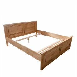 180x200 Landhausbett Aus Kiefer Gebeizt & Geölt - Voeca