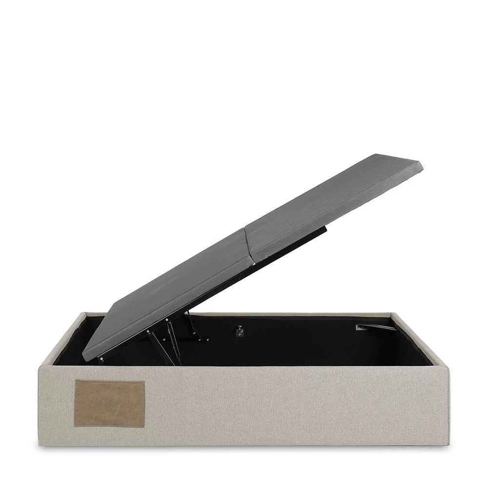 180x200 Stauraumbett In Beige Microfaser - Mazira – Bild 4