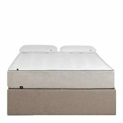 180x200 Stauraumbett In Beige Microfaser - Mazira