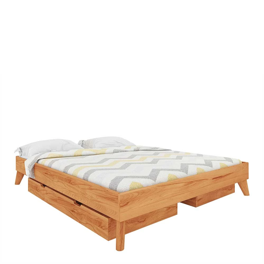 190cm UnterlĂ€nge Doppelbett Ohne Kopfteil - Junola II â Bild 2