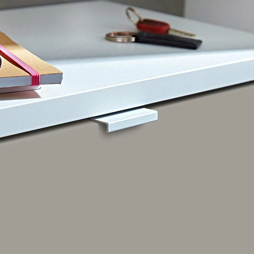 2 Klappen Schuhschrank In Beige Weiß - Calbany 6 2 Klappen Schuhschrank In Beige Weiß - Calbany – Bild 4