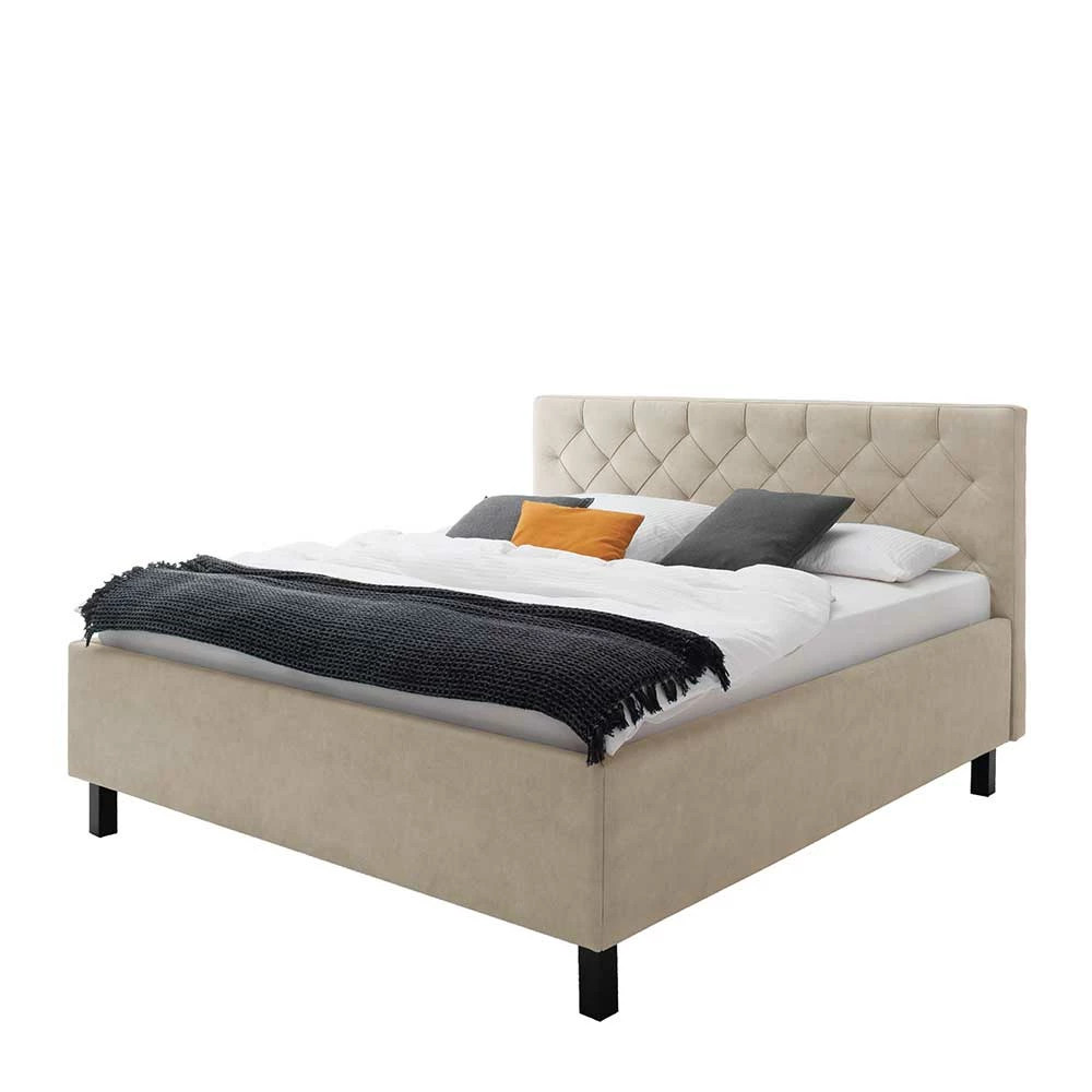 2 Personen Polsterbett Mit 120 Cm Kopfteil - Piton