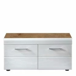 2-türiger Schuhschrank In Hochglanz Weiß - Laurela