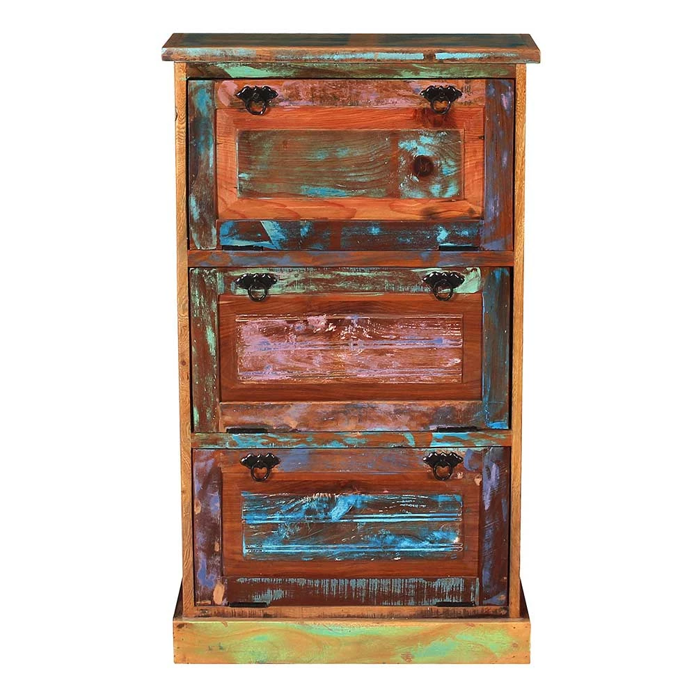 3 Klappen Schuhkommode Im Shabby Chic - Jamaica – Bild 2