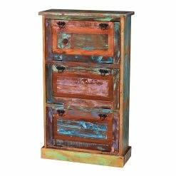 3 Klappen Schuhkommode Im Shabby Chic - Jamaica