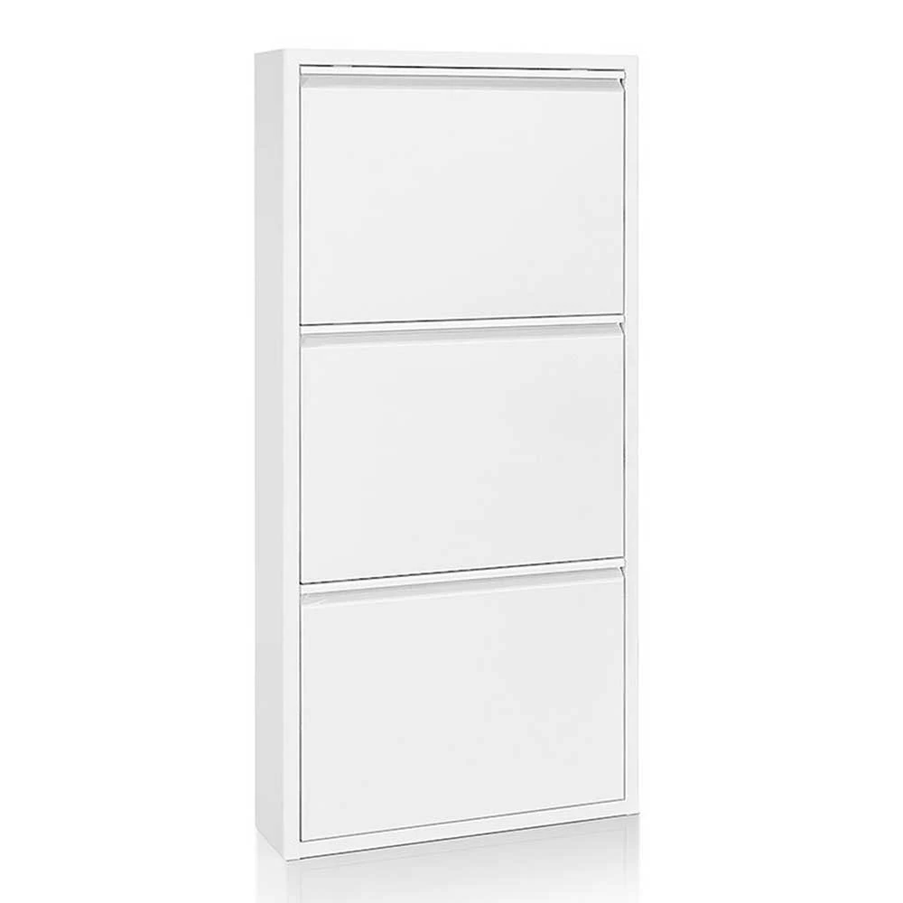 3 Klappen Stahl Schuhkipper In Weiß - Zaisa