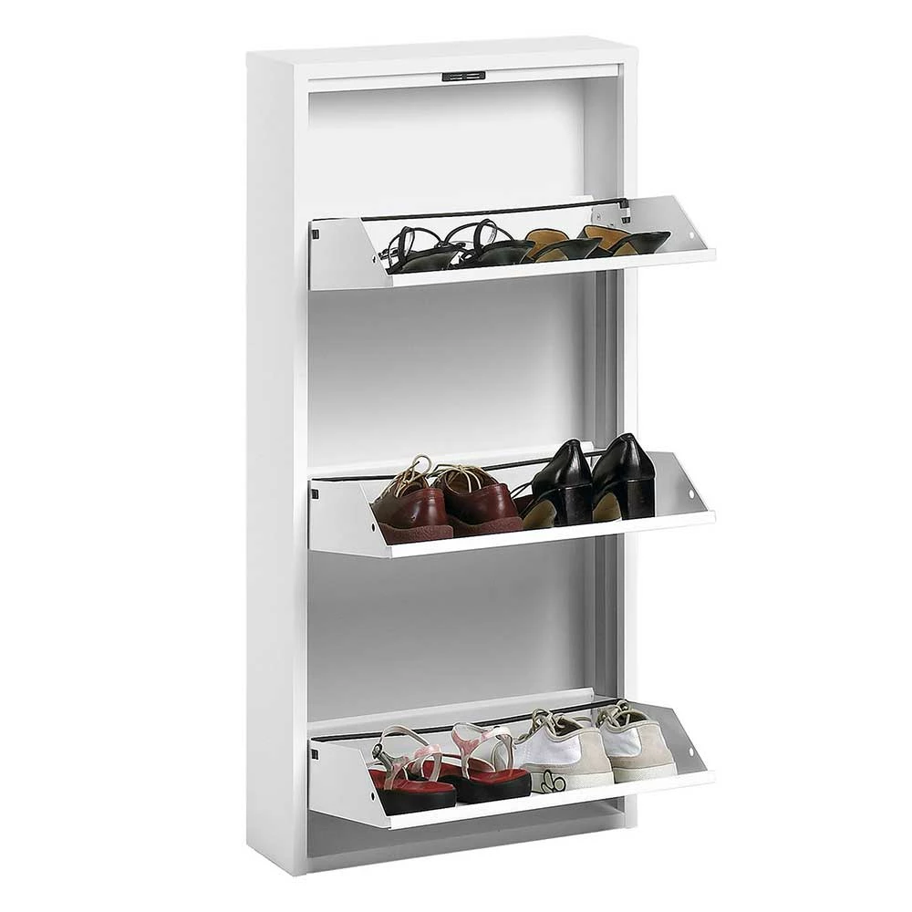3 Klappen Stahl Schuhkipper In Weiß - Zaisa – Bild 3