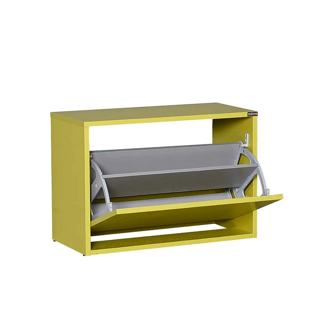 60x42x30 Cm Hellgrüner Schuhschrank Mit Einer Klappe - Delius 6 60x42x30 Cm Hellgrüner Schuhschrank Mit Einer Klappe - Delius – Bild 4
