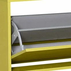 60x42x30 Cm Hellgrüner Schuhschrank Mit Einer Klappe - Delius 11 60x42x30 Cm Hellgrüner Schuhschrank Mit Einer Klappe - Delius -Renzo Shop 60x42x30 cm hellgruener schuhschrank mit einer klappe in modernem design delius 04