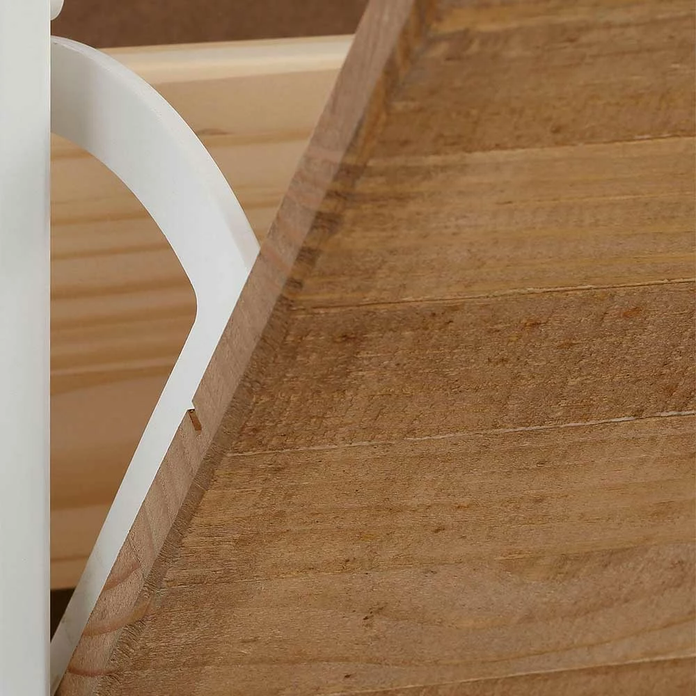 75x100x18 Schuhschrank In Kiefer Natur & Weiß - Imbizia – Bild 6