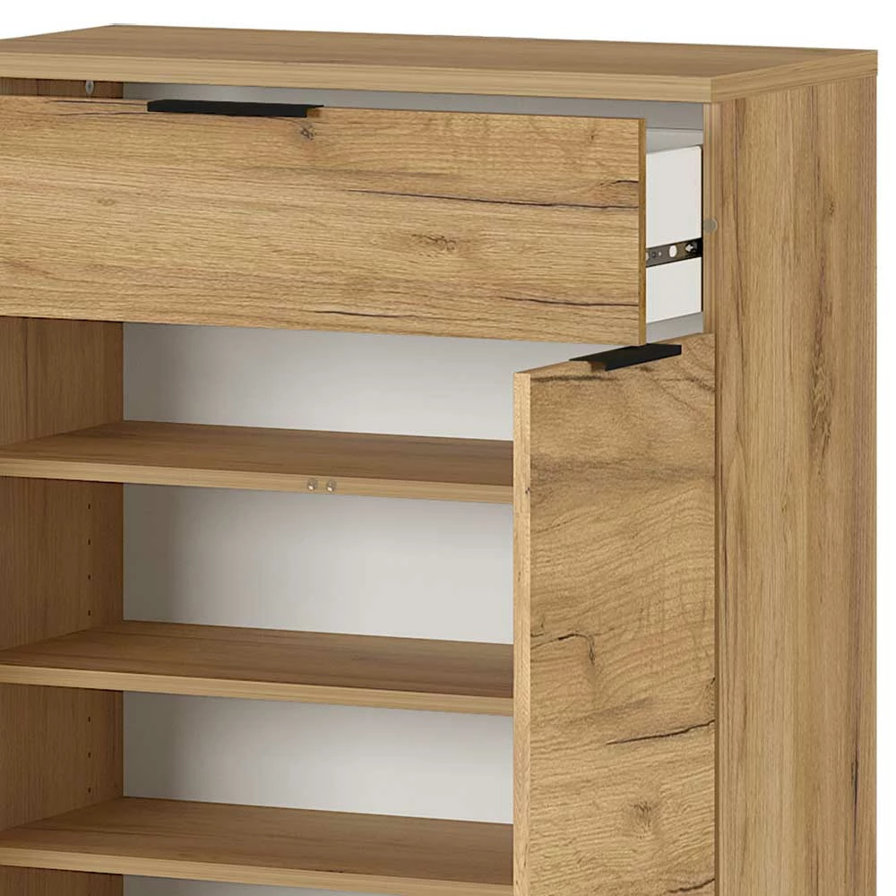 75x108x37 Vertiko Für Schuhe In Wildeiche Dekor - Esdrusca – Bild 4