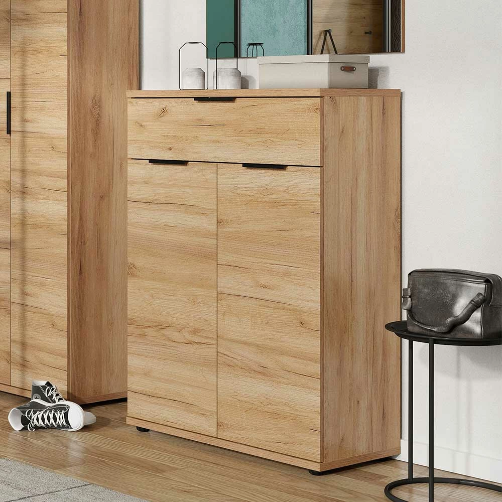 75x108x37 Vertiko Für Schuhe In Wildeiche Dekor - Esdrusca – Bild 6