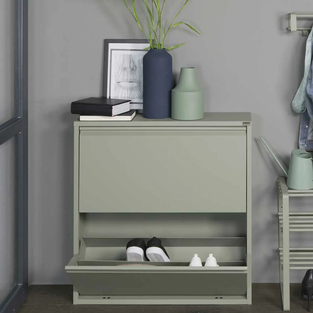 75x75x13 Schuhkipper Aus Stahl In Graugrün - Laci – Bild 2