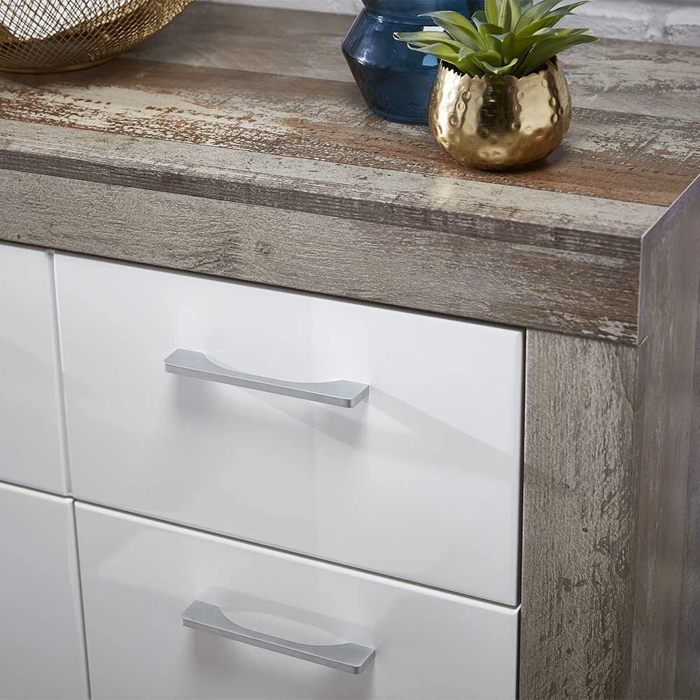 77x107x38 Vertiko Schuhschrank Zweifarbig - Ostrimo – Bild 6