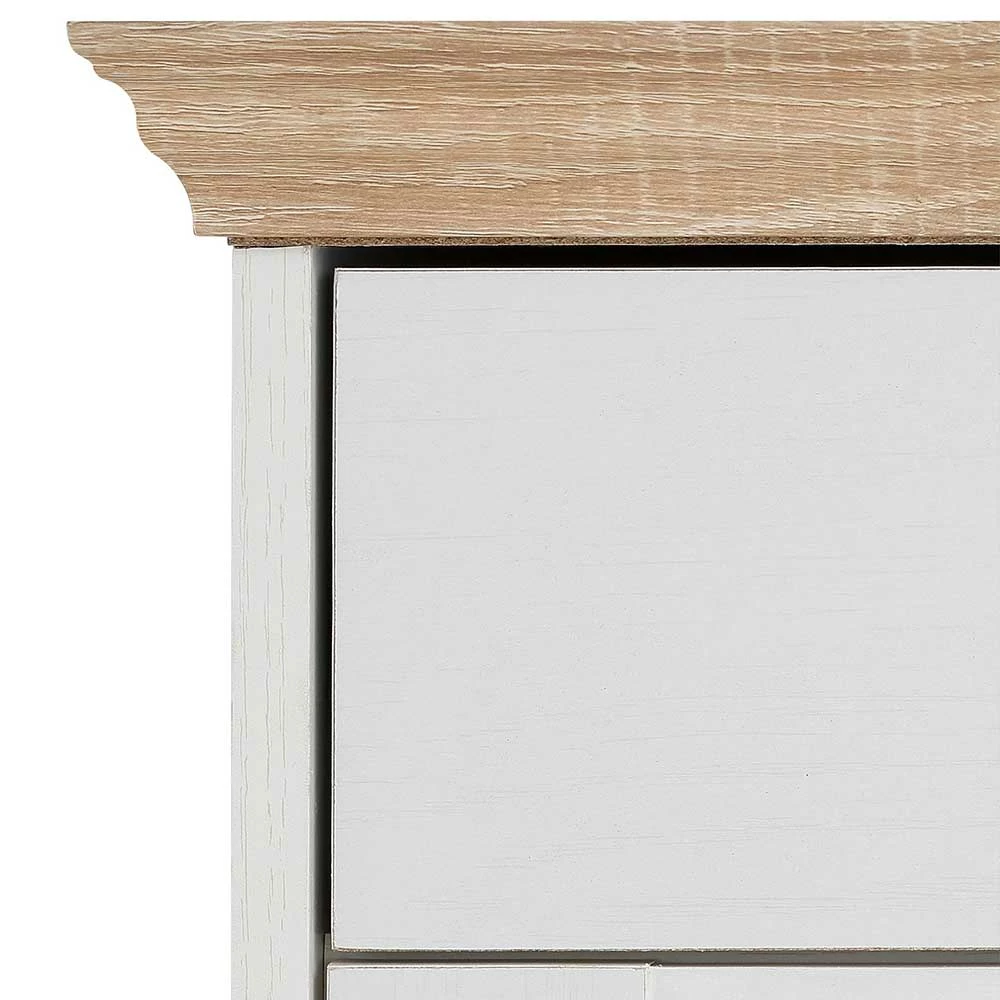 80x10x30 2 Klappen Schuhschrank Im Country Style - Ridron – Bild 4