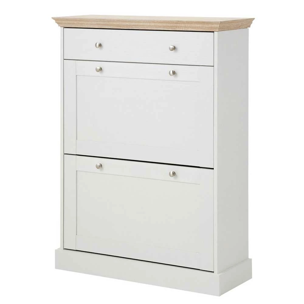 80x10x30 2 Klappen Schuhschrank Im Country Style - Ridron