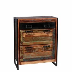 80x96x40 Shabby Schuhschrank Mehrfarbig - Ensley