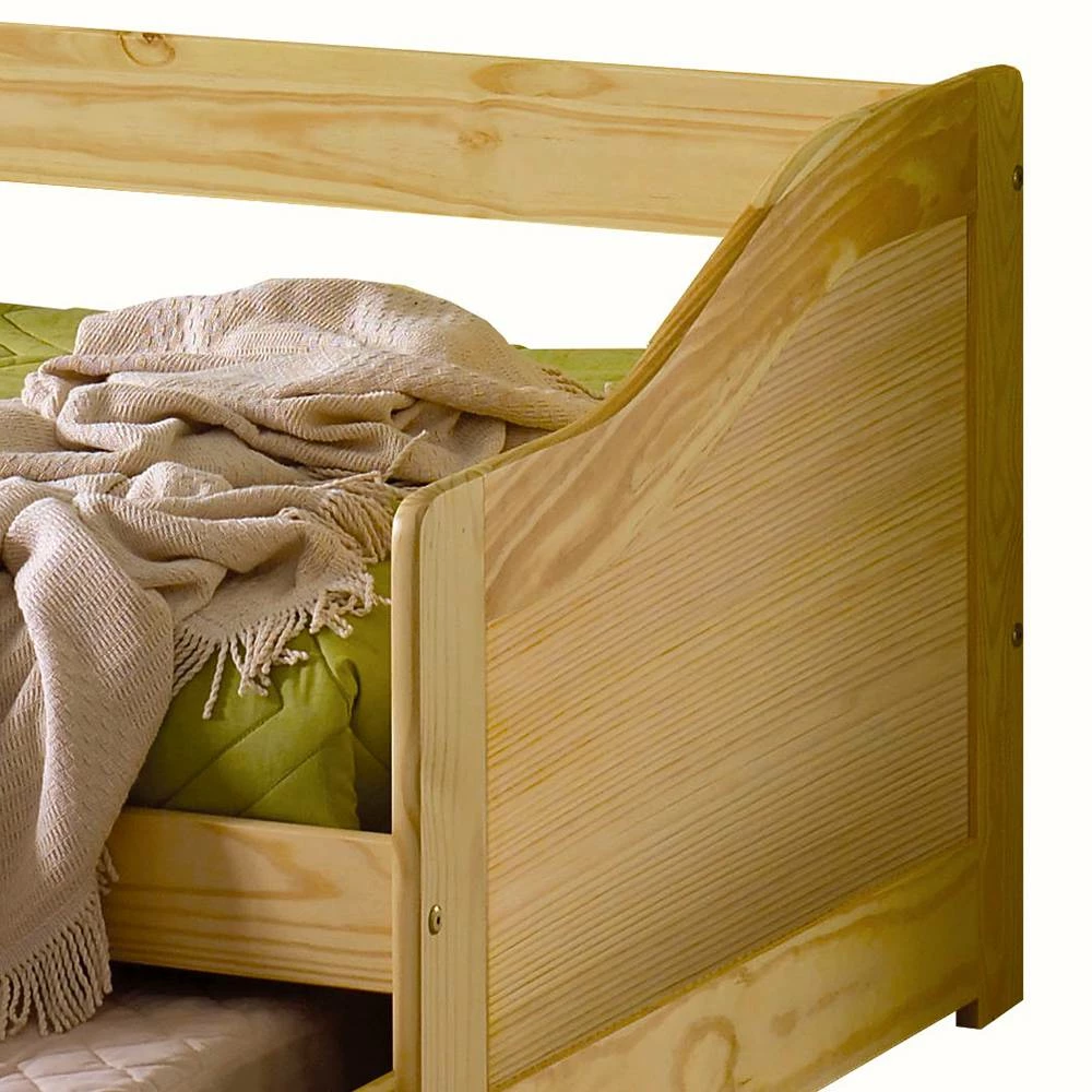 90x200 Massivholzbett Mit Ausziehbett - Kascanu â Bild 3