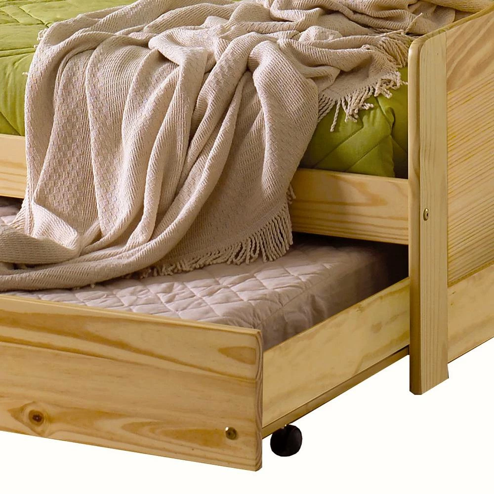 90x200 Massivholzbett Mit Ausziehbett - Kascanu â Bild 4