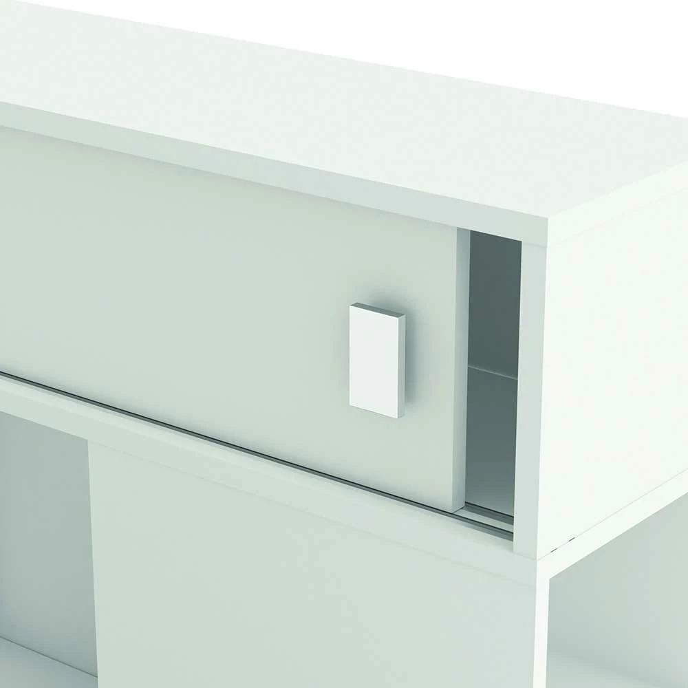 Ausziehbett Mit Stauraum Element In Weiß - Salverna – Bild 5