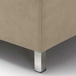 Bettkasten Bett In Beige Microfaser - Croscony 11 Bettkasten Bett In Beige Microfaser - Croscony -Renzo Shop bettkasten bett in beige microfaser chrom metall croscony 03