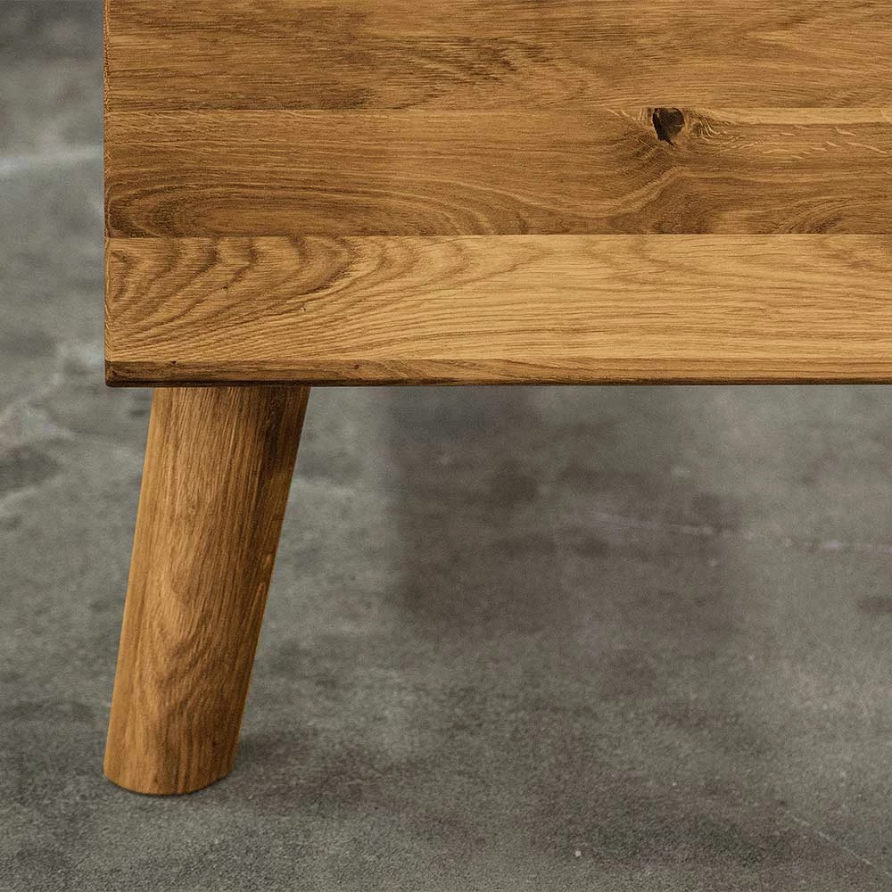 Bettkasten Einzelbett Aus Wildeiche Holz - Eavy II – Bild 6