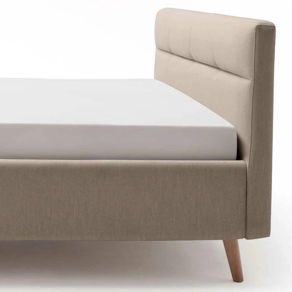 Bettkasten Polsterbett In Beige & Eiche - Stroy â Bild 6