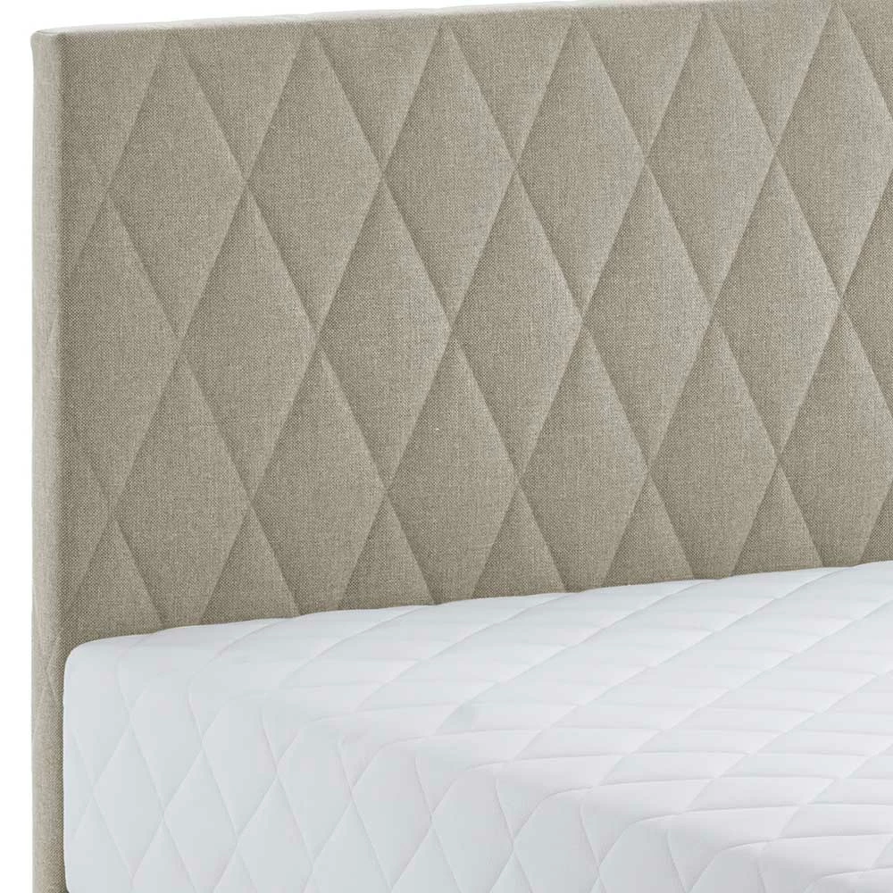 Bettkasten Polsterbett Komplett In Creme - Hietro – Bild 6