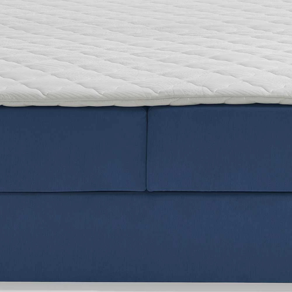 Blaues Boxbett Ohne Kopfteil Mit Stauraum - Varaldo â Bild 6