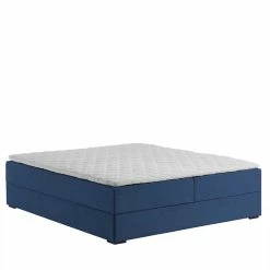 Blaues Boxbett Ohne Kopfteil Mit Stauraum - Varaldo