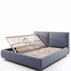 Blaues Polsterbett Komplett Mit Matratzen TTF - Sunset -Renzo Shop blaues polsterbett komplett mit matratzen ttf bettkasten 180x200 cm sunset 03