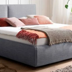 Blaues Polsterbett Komplett Mit Matratzen TTF - Sunset -Renzo Shop blaues polsterbett komplett mit matratzen ttf bettkasten 180x200 cm sunset 05