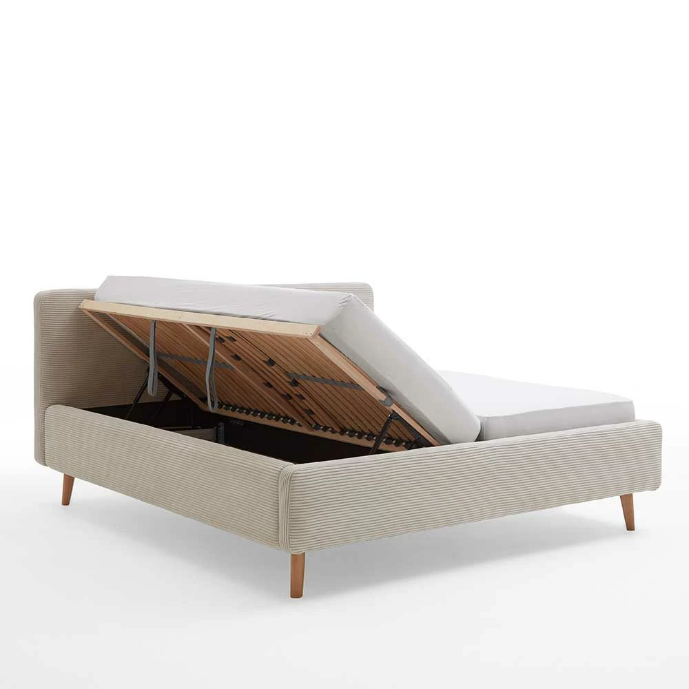 Cord Doppelbett In Beige - Assjan 7 Cord Doppelbett In Beige - Assjan – Bild 5