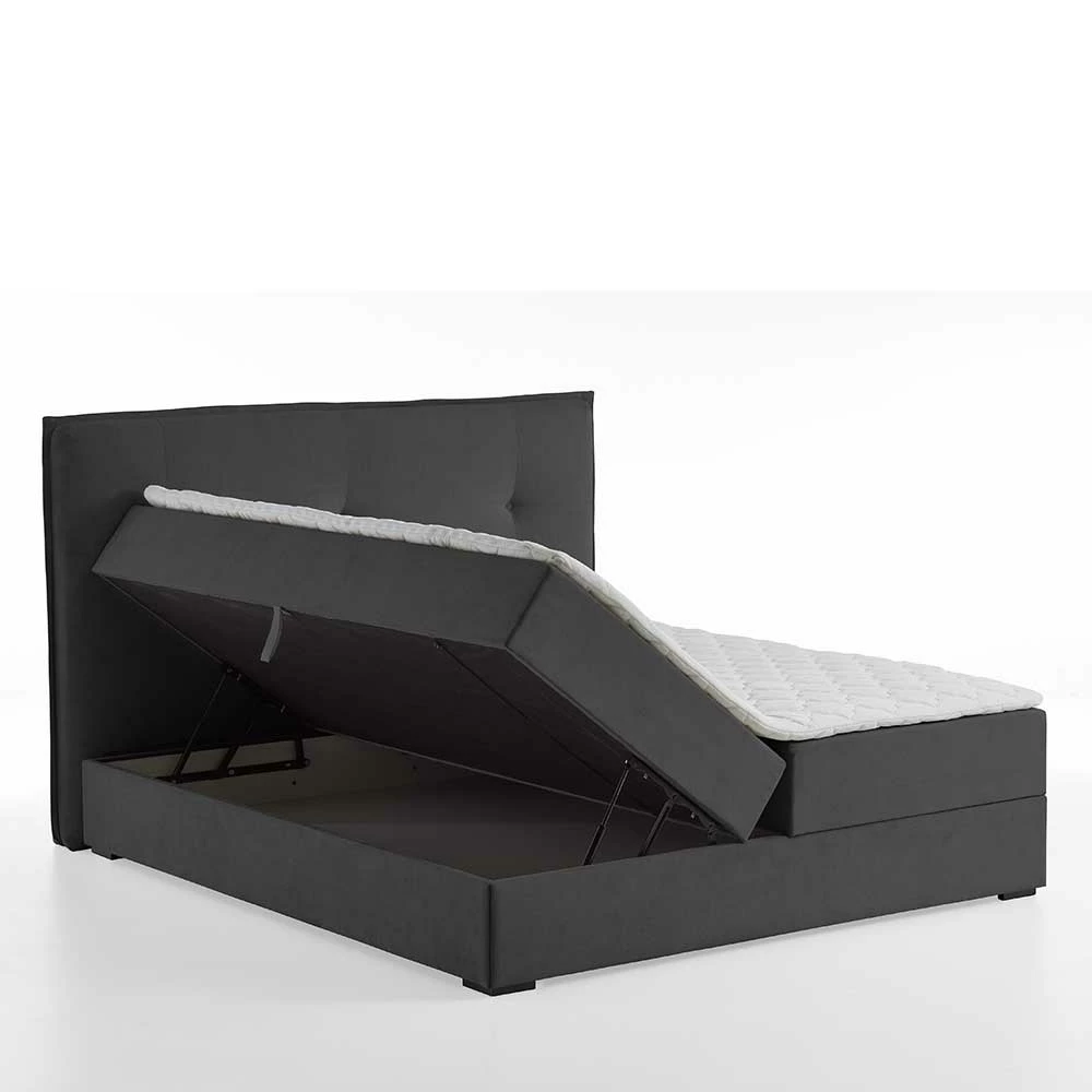 Dunkelgraues Polsterbett Mit Bettkasten - Epos – Bild 5