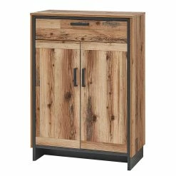 Flur Vertiko Schuhschrank In Holz Antik NB - Olegana