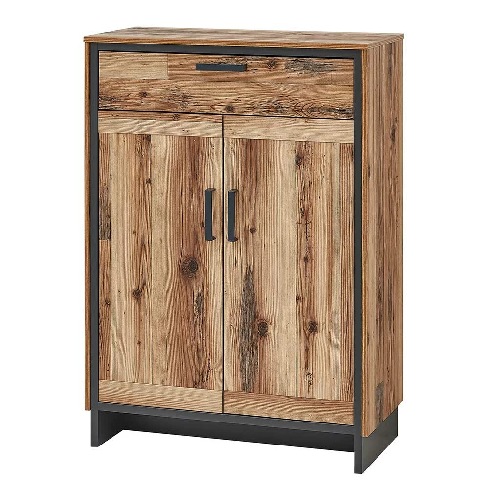 Flur Vertiko Schuhschrank In Holz Antik NB - Olegana