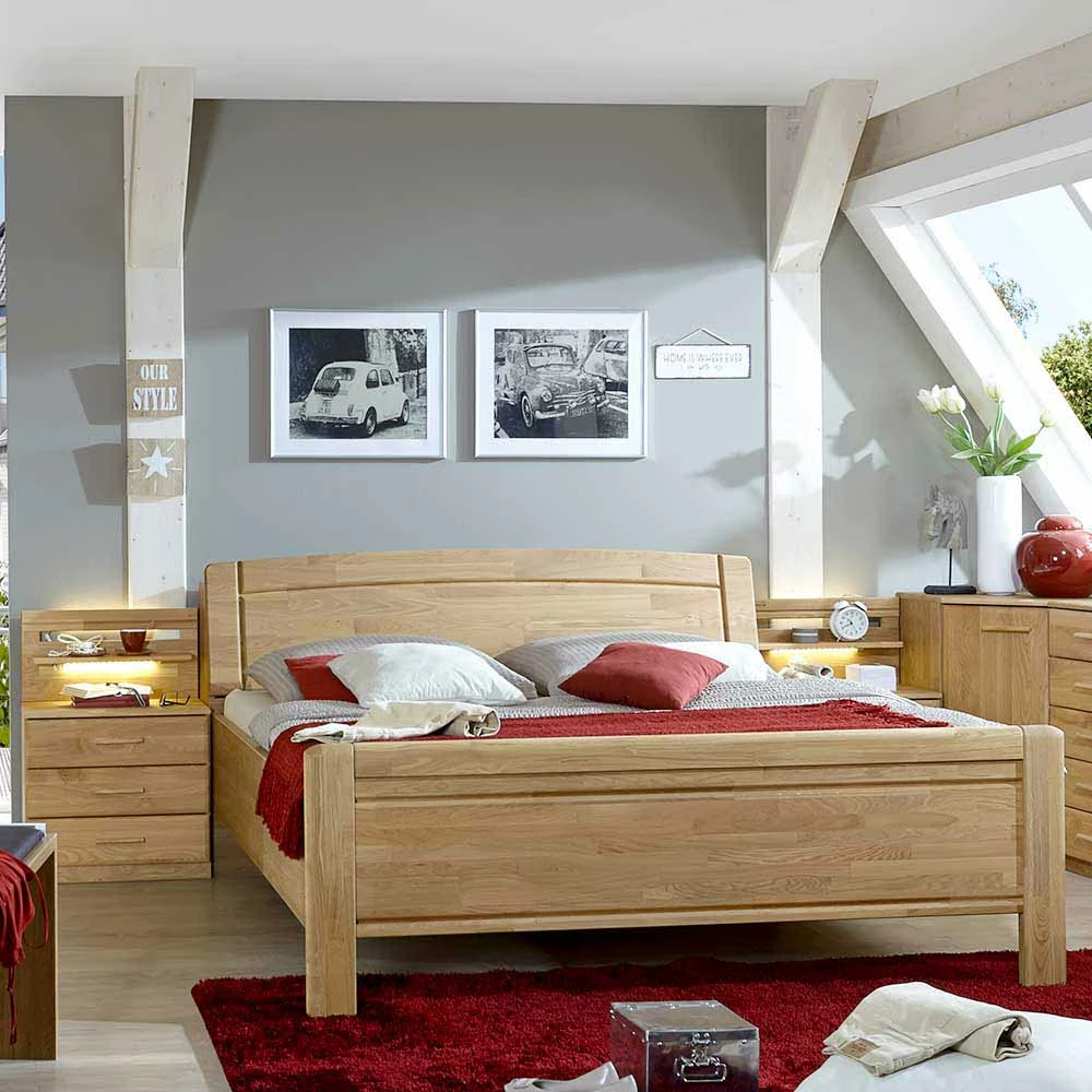 Funktionsbett In Komforthöhe Navumel Und Nachttische (dreiteilig) – Bild 3