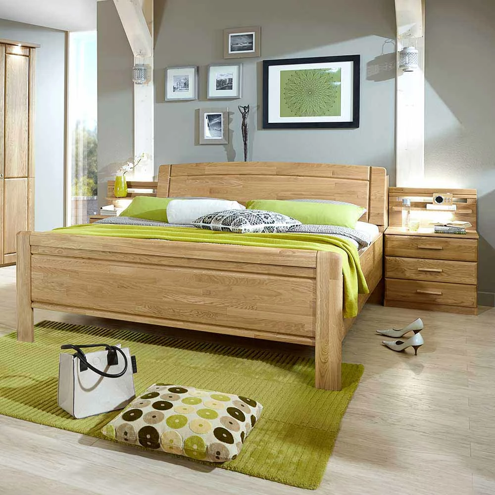 Funktionsbett In Komforthöhe Navumel Und Nachttische (dreiteilig) – Bild 4