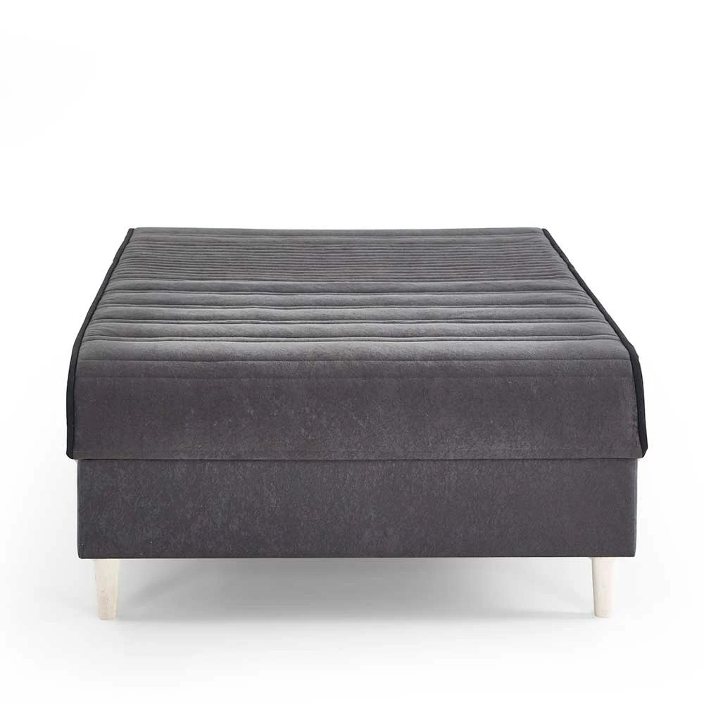 Graue Samt Polsterliege Verstellbar - Vibaltos – Bild 4