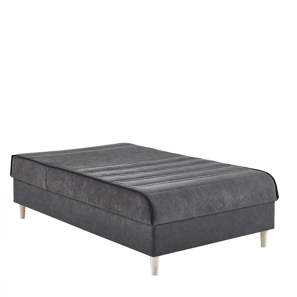 Graue Samt Polsterliege Verstellbar - Vibaltos