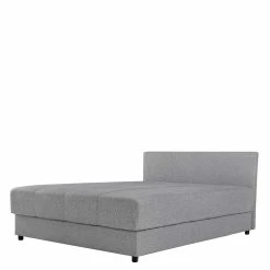 Graues Stoffbett Mit Bettkasten - Caron