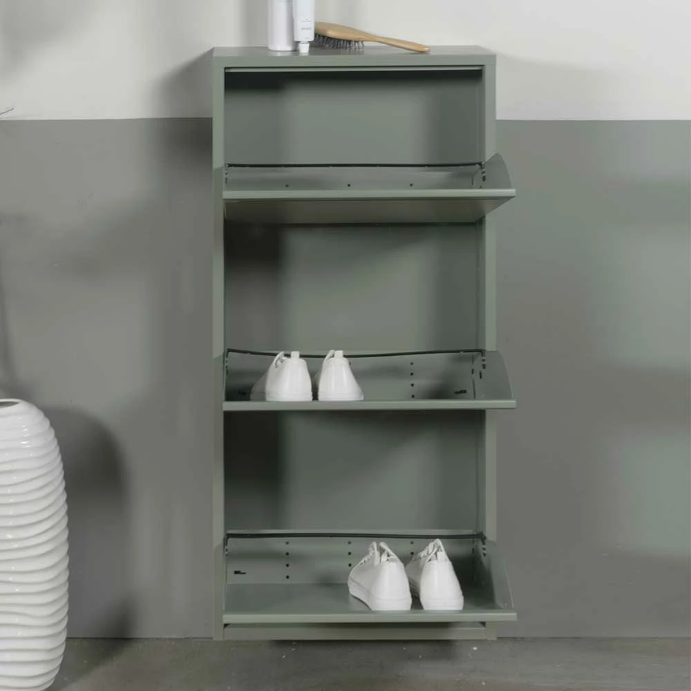 Hängender Schuhschrank In Graugrün - Bombasti – Bild 3