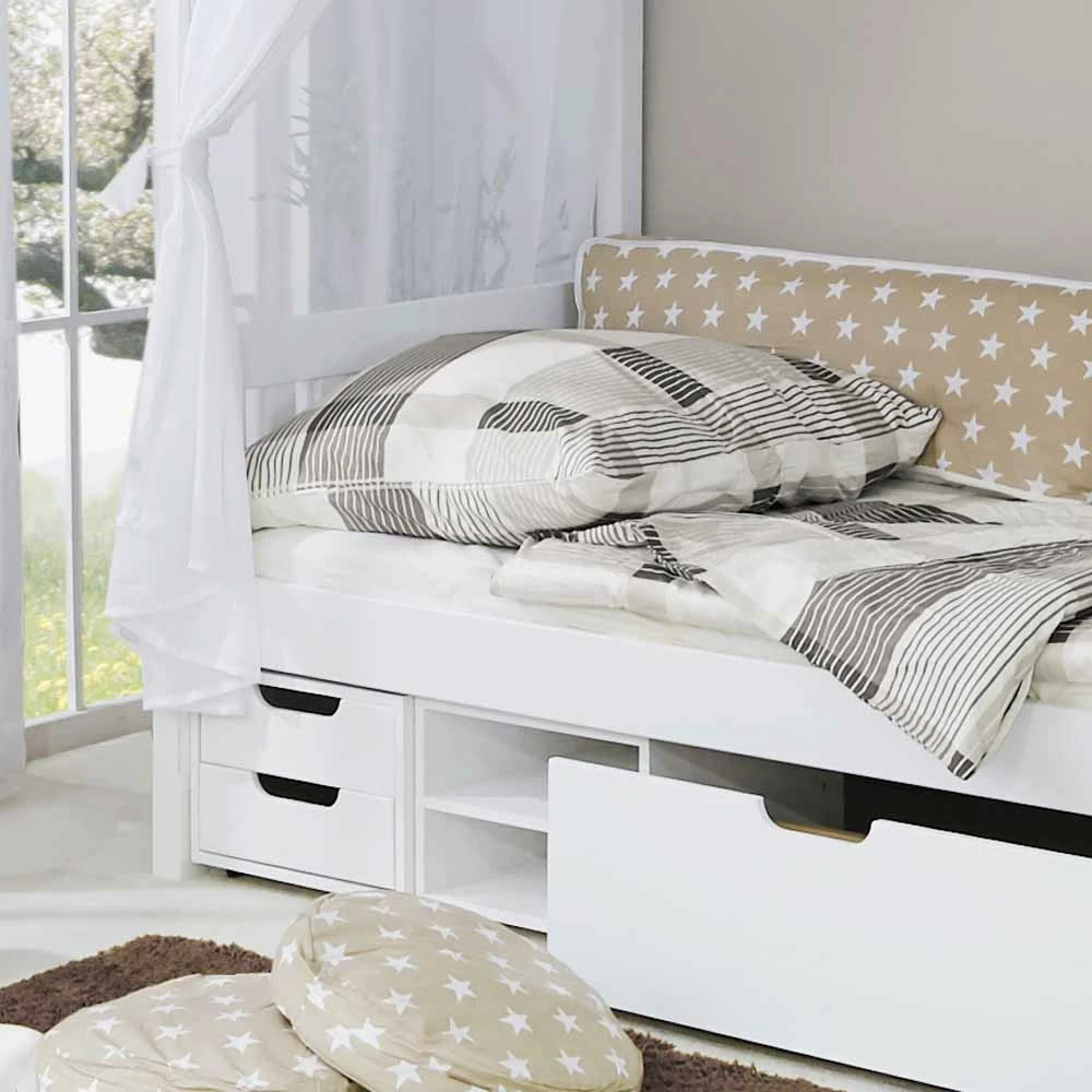 Himmelbett Miami Mit Sternbaldachin 5 Himmelbett Miami Mit Sternbaldachin – Bild 3