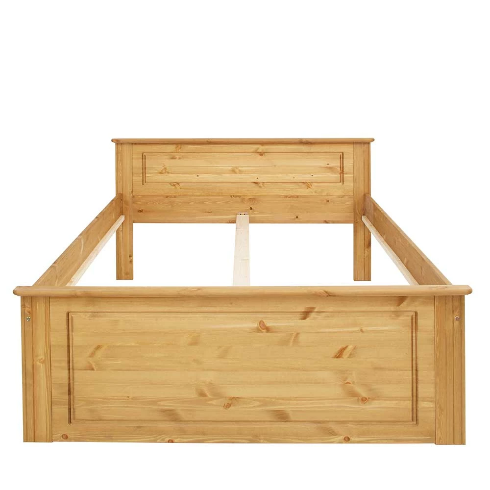 Holz Landhaus Doppelbett In Natur - Imressa 5 Holz Landhaus Doppelbett In Natur - Imressa – Bild 3