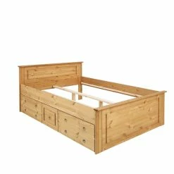 Holz Landhaus Doppelbett In Natur - Imressa 11 Holz Landhaus Doppelbett In Natur - Imressa -Renzo Shop holz landhaus doppelbett in natur geoelt optional mit schubkaesten imressa 03