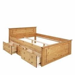 Holz Landhaus Doppelbett In Natur - Imressa 12 Holz Landhaus Doppelbett In Natur - Imressa -Renzo Shop holz landhaus doppelbett in natur geoelt optional mit schubkaesten imressa 04