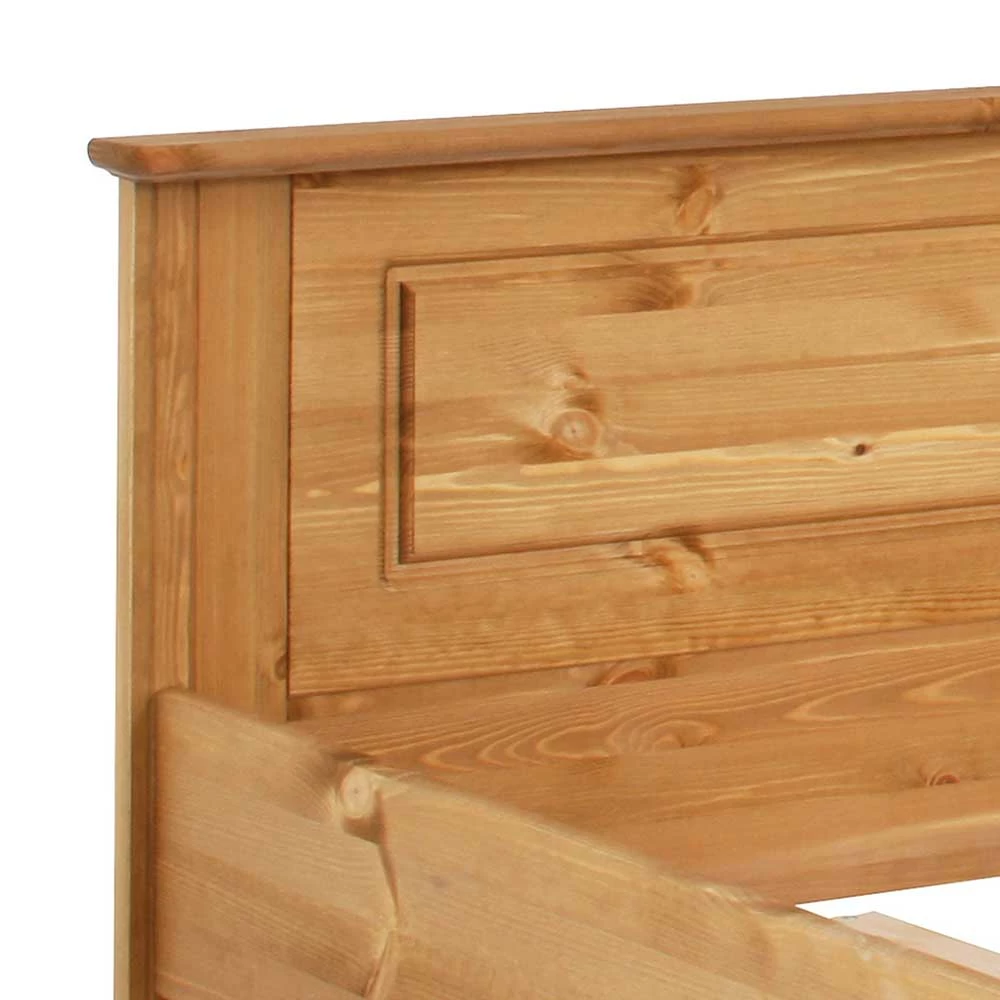 Holz Landhaus Doppelbett In Natur - Imressa 8 Holz Landhaus Doppelbett In Natur - Imressa – Bild 6